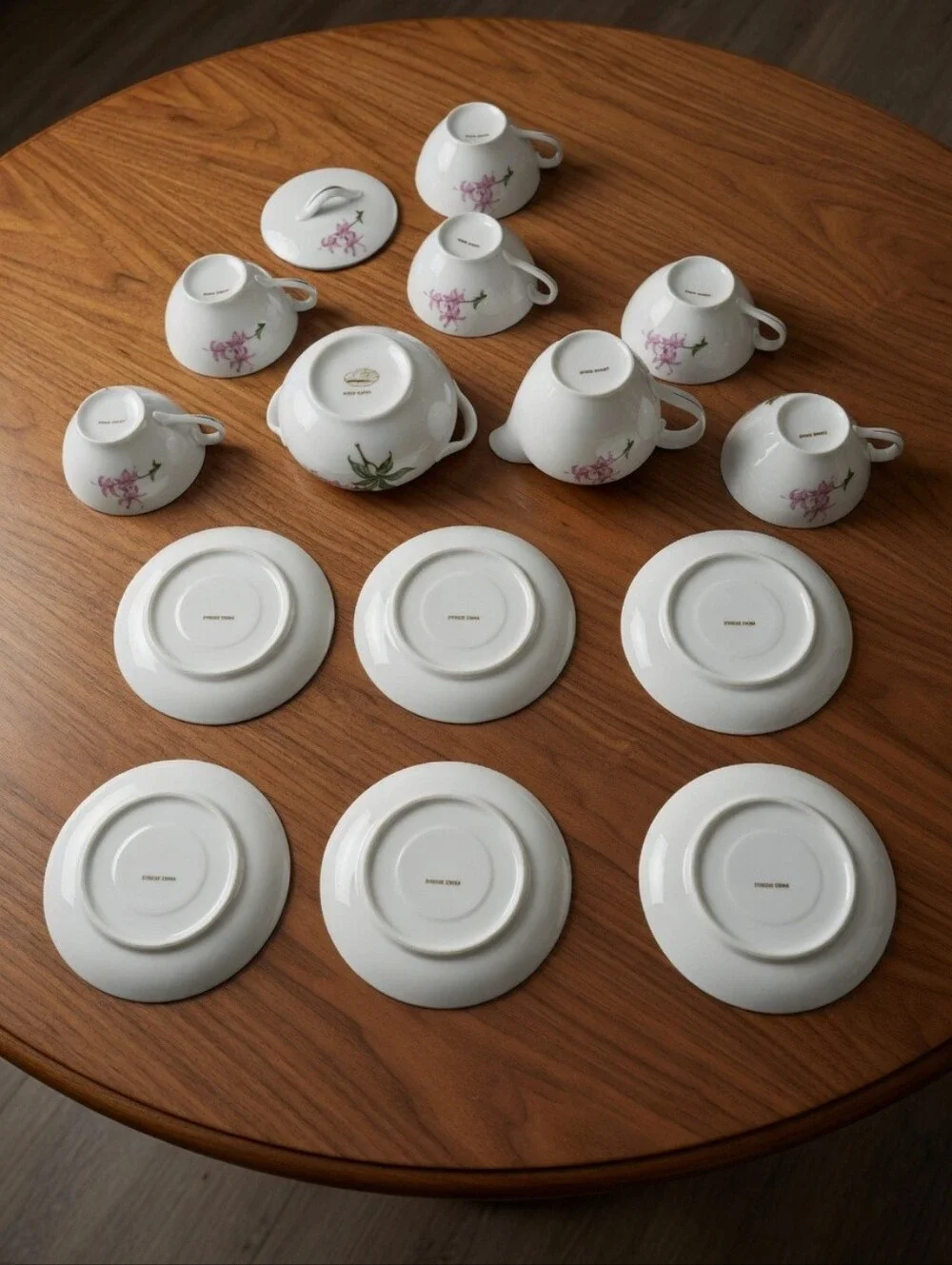 Vintage‎ Sango Spring Bouquet Fine China Tea Set - 14 pieces Service for 6